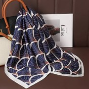 Resim Boho Stili Yeşil Çiçek Desenli Kare Havlu, 69.85 cm, Kadın Polyester, Çok Amaçlı, Elde Yıkama veya Kuru Temizleme, Günlük Hafta Sonu Gezileri İçin 