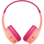 Resim Belkin AUD002 SoundForm Mini Kablosuz Kafaüstü Çocuk Kulaklık-Pembe 