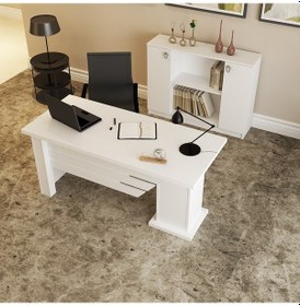 Resim KALENDER DEKOR OPHİRA-1-4 OFİS BÜRO MASASI TAKIMI OPH01 