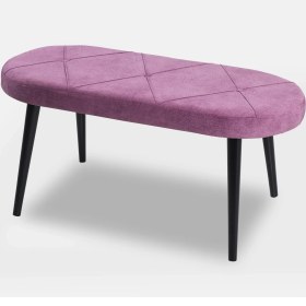 Resim MyMassa Bench Jerika Kumaş Siyah Ayak 