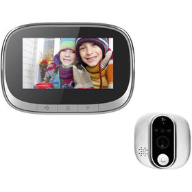Resim Yeco PD-10 Akıllı Görüntülü Kapı Zili - Kablosuz, Tuya Uyumlu, 1080P Güvenlik Kameralı Zil - Siyah / SD Kart Yok 