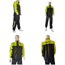 Resim Motosiklet Yağmurluk Alt-üst Sarı-siyah M Beden 