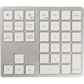 Resim Xianwen Mini Sayısal Klavye 2.4g Kablosuz Bluetooth Uyumlu Çift 