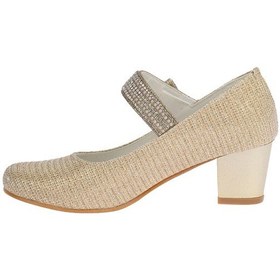 Resim Kiko 752 Çupra Günlük Kız Çocuk 4 Cm Topuk Babet Ayakkabı Altın 