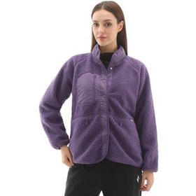 Resim Skechers W Woven Detailed Pull Over Sherpa Kadın Ceket Mor 