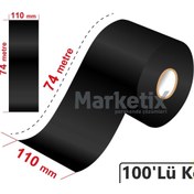 Resim Marketix 110x74 Metre Wax Ribon 100'lü Koli 