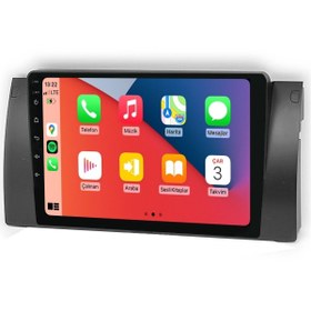 Resim cartech CRT 464 Serisi Bmw E39 1996-2006 4-64GB QLED Ekran Android Multimedya Teyp 