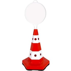 Resim Hayat Trafik Klasik Kedi Gözlü Ağırlıklı Yuvarlak Boş Levhalı Trafik Koni Seti Trafik Dubası 