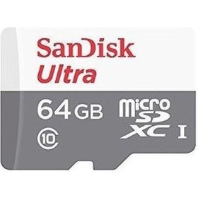Resim Sandisk Ultra Sdsqunr 064g Gn3mn 64 Gb Microsdxc Class 10 Uhs I Hafıza Kartı 