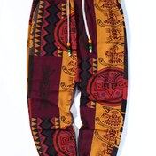 Resim Erkekler için Vibrant Çiçek Desenli Hafif, Esnek Olmayan, Düzenli Uygun, Bağcıklı Bel, Günlük Kullanım, Hafta Sonu Giyimi, Casual Kıyafet | Vibrant Desenli Pantolon | Bağcıklı Bel, Büyük Beden Pantolon 