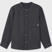 Resim Erkek Çocuk Gömlek - Siyah Gri 