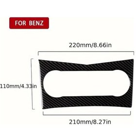Resim Hightower Mercedes-benz C Class W204 2007-2010 Lüks Karbon Fiber İç Kaplama Klima Düğme Paneli Aksesuar 