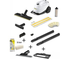 Resim Karcher Sc 3 Easyfix 1900 W Buharlı Temizlik Makinesi Aksesuarlar ile Cam Temizleme İçin Uygun 