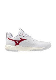 Resim Mizuno Wave Momentum Pro Kadın Voleybol Ayakkabısı Beyaz / Kırmızı Çok Renkli 