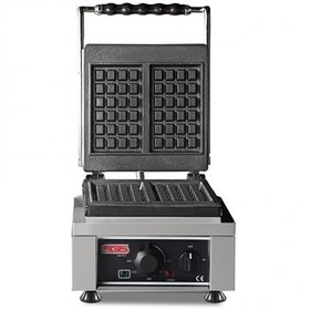 Resim Waffle Makinası Ikili Kare Tek Kapak 