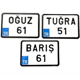 Resim Dekor Plaka.Bisiklet Plakası.Kare Plaka.Motor Plakası Türkiye 