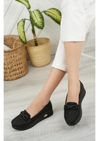 Resim Nesilshoes Nesil Shoes Nstar 403 Siyah Kot Anatomik Günlük Kadın Ayakkabı 
