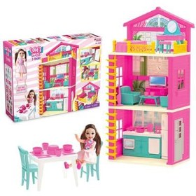 Resim Oyuncak Ev Lola'nın 3 Katlı Evi 