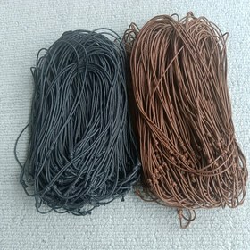 Resim 5 adet Siyah Kenevir Kordon Zincir Kolye ayarlanabilir kahverengi ip Düğüm kordon zincirler Gerdanlık 