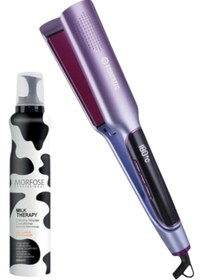 Resim Powertec TR-2830 Profesyonel Dijital Saç Düzleştirici + MorfoseMilk Therapy Kremsi Saç Bakım Köpük 200ml 