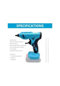 Resim Pazly Kablosuz Taşınabilir Sıcak Yapıştırma Tabancası - Dıy El Sanatları Ve Hızlı Tamiratlar İçin 11mm Yapıştırıcı Çubuk Uyumlu 