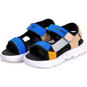 Resim Kiko Kids Cırtlı Yürüyüş Erkek Çocuk Sandalet 2722-27 Saks Mavi 