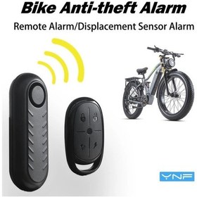 Resim Xuweiwei Ynf 110db Siyah Yüksek Sesli Hırsızlık Alarmı Uzaktan Kumanda Elektrikli Bisiklet Motosiklet Golf Arabası Ayarlanabilir Hassasiyet Ses 
