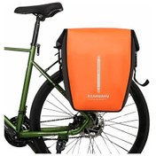 Resim Xindoker Uzun Yol Bisiklet Sürüşü İçin Tamamen Su Geçirmez 18l Tur Paketi - Oranj Polyester 500d Pvc, 41x33x17cm Turuncu 