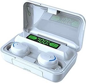 Resim SAROAD Mikrofonlu mini kulaklık, kulak içi kulaklık, kablosuz, IPX7, su geçirmez, LED gösterge, bisiklet sürmek için kablosuz kulaklık, 