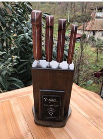 Resim 4Lü Mutfak Seti Kahverengi 