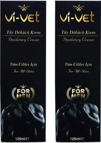 Resim Vi-Vet For Men Erkek Tüy Dökücü Krem 125 ML x 2 