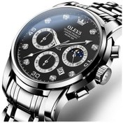 Resim Yingfu Olevs 2889 Erkekler Renkli Kuvars Saat Siyah, Su Geçirmez Saat Çok Renkli 