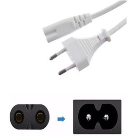 Resim Şahnet Arapuarlı Fişli Teyp Güç Kablosu Beyaz 1Mt 