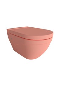 Resim Bocchi Taormina Asma Klozet Mat Somon Kapak Dahil 1012-032-0128 Çok Renkli 