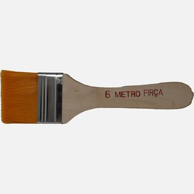 Resim Metro Fırça No:6 İpek Zemin Fırçası Ahşap Saplı 
