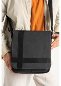 Resim M 417 Mega Bag Unısex Kanvas Postacı Çantası Askılı Çanta Omuz Çanta 