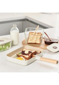 Resim Neoflam Fika Dikdörtgen Tava 29cm Cam Kapaklı 