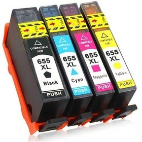 Resim Photo Print HP 655XL 3525 4 Renk Kartuş Seti 