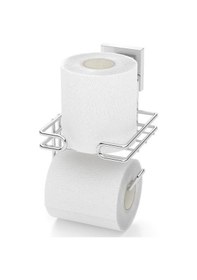 Resim Tekno Tel Ef-275 Krom Yedekli Tuvalet Kağıtlık Yapışkanlı/vidalı Deliksiz Metal Wc Tutucu Krom 
