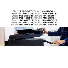 Resim tonermax Sharp MX-60GT Toner Tozu ve Çip - Kırmızı / MX-3050/3550/4050/5050 