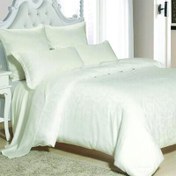 Resim Maxstyle Lyocell Jakarlı Destiny Beyaz Double Nevresim Takımı 