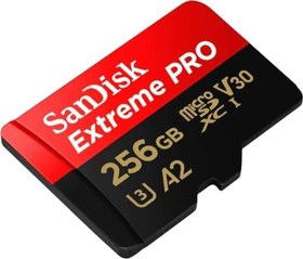 Resim SanDisk SDSQXCZ-256G-GN6MA 256GB Extreme Pro MicroSDXC Hafıza Kartı, 170 MB/sn'e kadar 