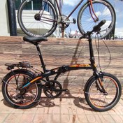 Resim Ümit 2036 Katlanır Bisiklet 6 Vites V fren Siyah Turuncu 