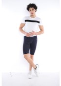 Resim Erkek Spor Lacivert Kısa Tayt -CC- B1130-4023 