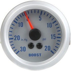 Resim Ximistore9 "52mm Araç Turbo Basınç Göstergesi - Mavi Led'li 0-30in.hg/0-20psı Ölçüm" 