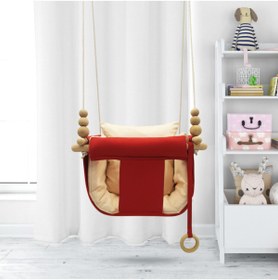 Resim Sallansana Kırmızı Krem Kombin Dream Swing Salıncak 