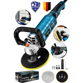 Resim PremiumPort Powerful 1800W 6 Kademeli Bakır Sargılı Pasta Cila ve Polisaj Makinesi 