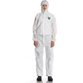 Resim Faba T-300 Beyaz Sms Tek Kullanımlık Tulum L Beden 