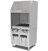 Resim Paslanmaz Duvar Tip Gazlı Sulu Izgara EMP.OCG.010-W 