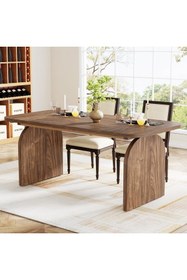 Resim MFG AHŞAP Masif Panel Salon Yemek Oturma Masası 